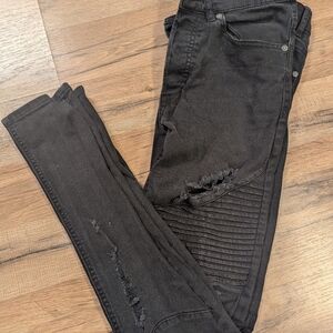 H&M moto jeans
